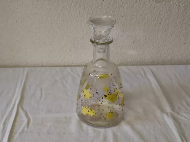 Ancienne Carafe  en verre 24 cm de haut