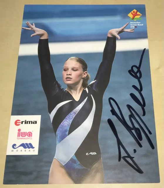 Lisa Brüggemann Original signierte Autogrammkarte DTB Turnen Autogramm Karte AK