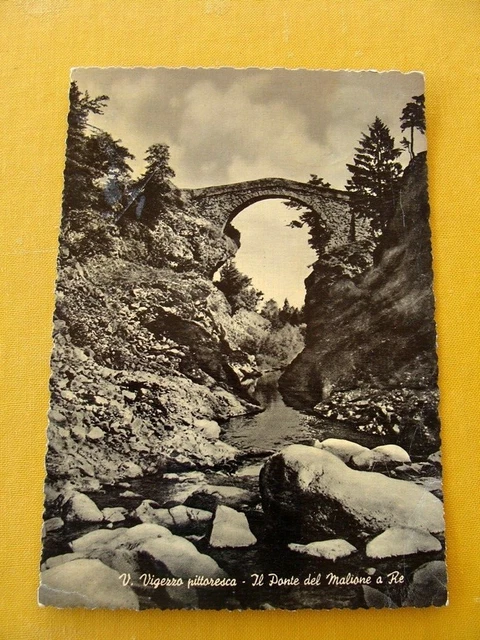 (FG.A46) RE - PONTE DEL MAGLIONE / DI MALIONE (vg 1957, Foto Grossi) VAL VIGEZZO