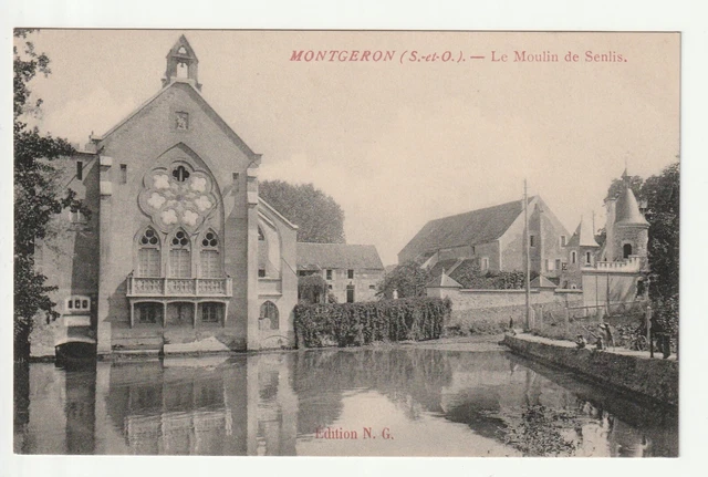 Carte Postale Ancienne CPA 91 Crosnes / Moulin De Senlis / Le Pont - Années 1910
