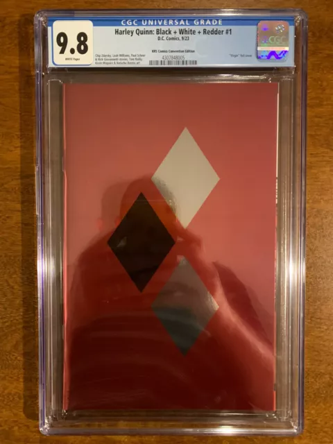 ✨Harley Quinn Black White Redder #1 - CGC 9.8 - SDCC Logo FOIL Variant -LTD 1000