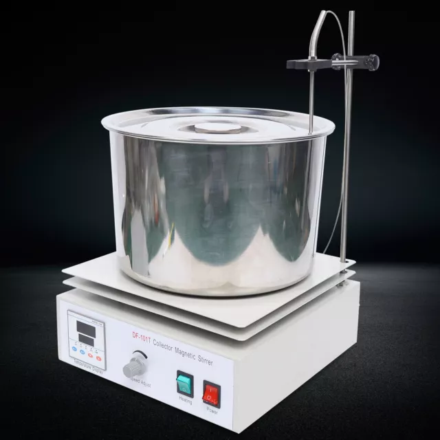 Digital Heat-Collecting Magnetic Stirrer Heating Oil Bath Mixer Stainless Steel