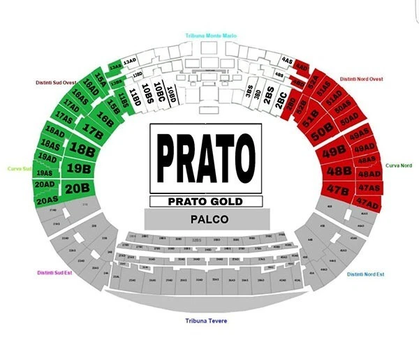 Biglietto concerto Maneskin Stadio Olimpico Roma 21/07/2023 (SETTORE PRATO) 3