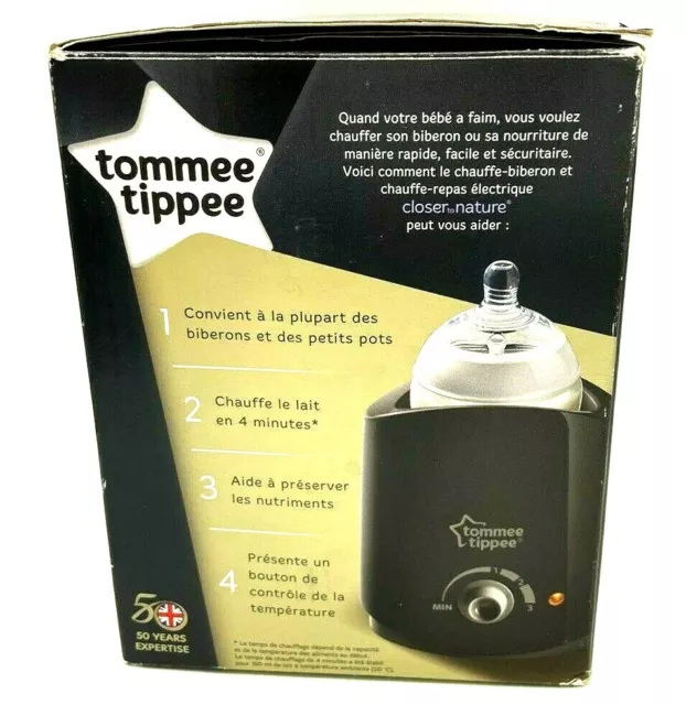 Botella eléctrica y calentador de alimentos Tommee Tippee más cerca de la naturaleza caja abierta libre de BPA 2