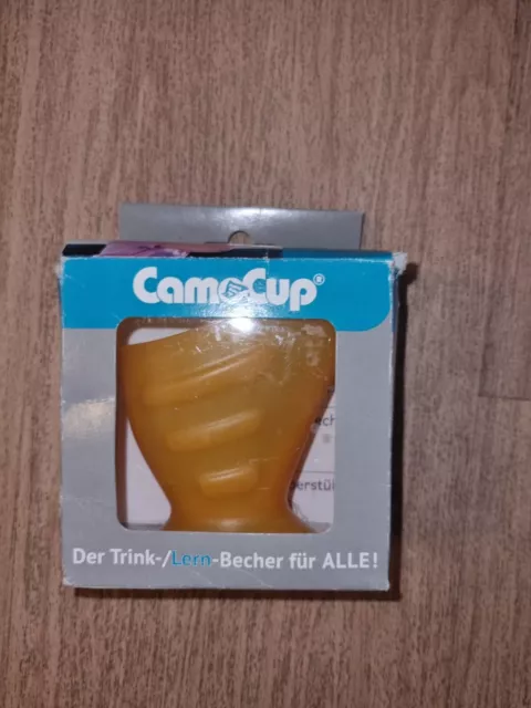 Camo Cup Trinkbecher Tasse Pflege Hilfsmittel zum Trinken Orange Trinklernbecher