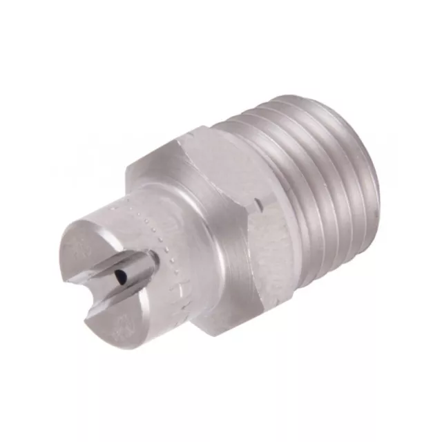 1/8" Male Stainless Steel High Pressure Jet Washer Nozzle 15° Angle Spray 02-10