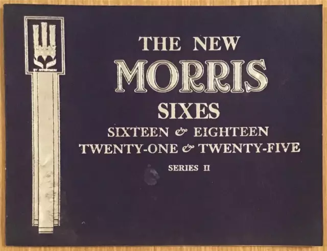 MORRIS Sixes Series II Car Sales Brochure 1935 #29994-6/35/200m