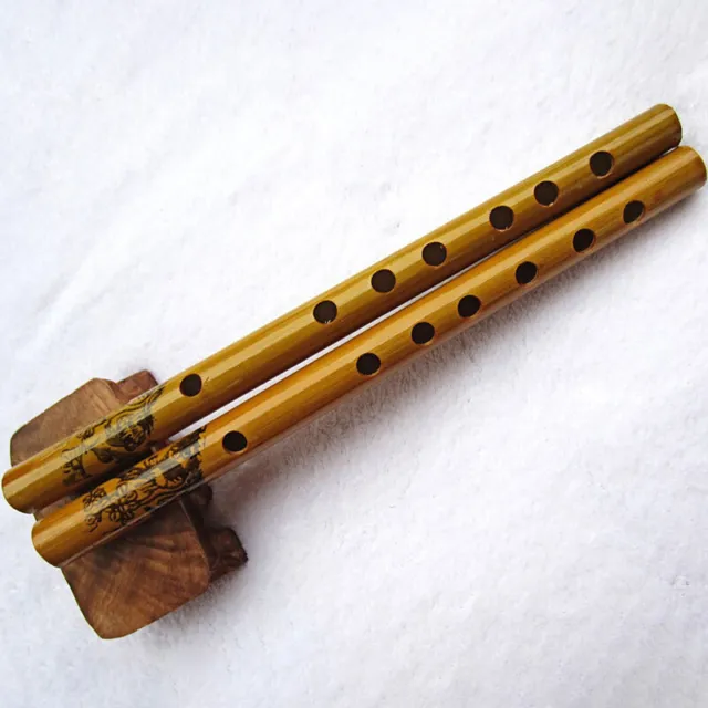 Traditional 6 Hole Bamboo Flute Clarinet Student Musical Instrument Wood Co-HY