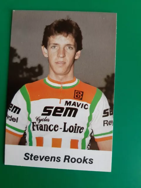 CYCLISME carte cycliste STEVENS ROOKS  équipe SEM cycles FRANCE LOIRE 1983