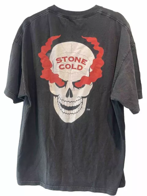 Autentica T-shirt WWE Stone Cold Steve Austin Raw 3:16 Smokey Skull XL