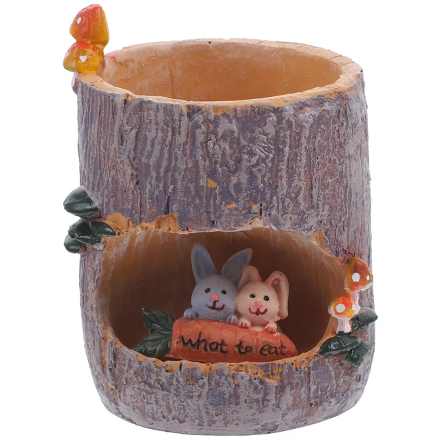 Mignon Animaux Dcoration de Pot de Fleurs Bonsaï en Résine pour Jardin Maison