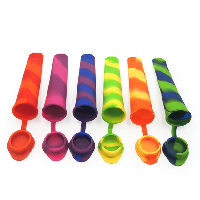 6 piezas heladera de silicona con tallo molde