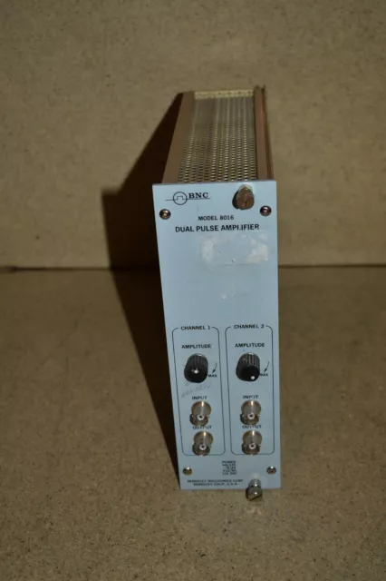 ^^ BNC Berkeley Nucleonics Corp Modello 8016 Doppio Pulse Ampplificatore Plug-In