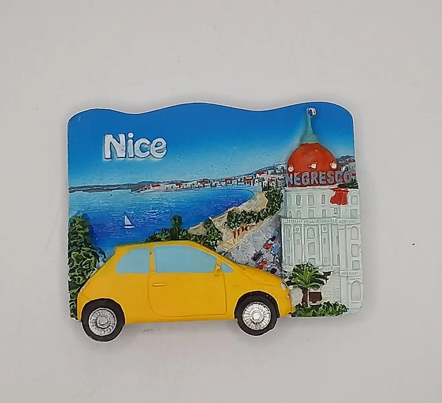 Magnete Calamita Resina Frigo  Souvenir Fridge Magnet Nizza Francia