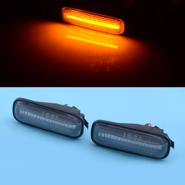 2Pcs Fit for Honda Civic 1996-2000 Dynamic LED Side Marker Light O