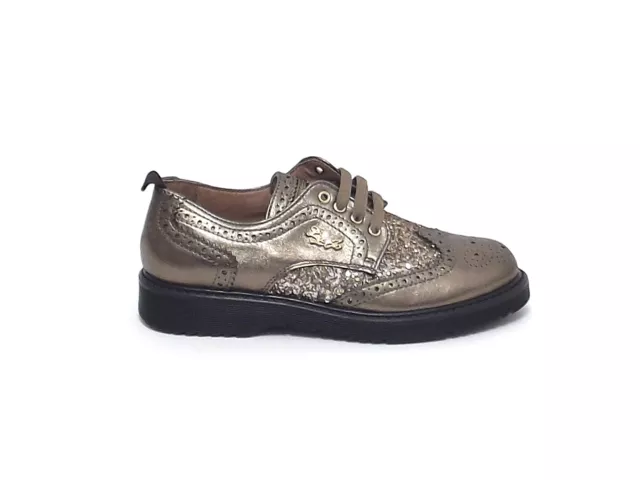 Liu jo bambina scarpa pelle  glitter, bronzo A6102