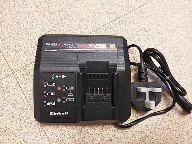 Einhell Power X-Change 21V 3A Battery Charger. Opened, never used.