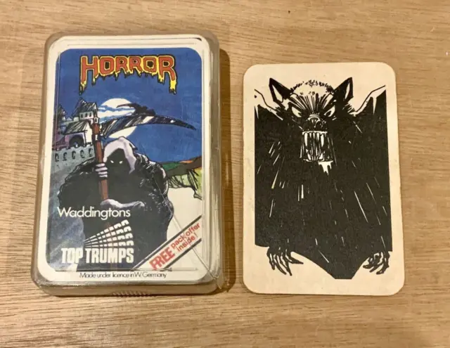 Horror Top Trumps: Devil Priest 70-80s 32 Card Game Rare - Vintage Waddingtons