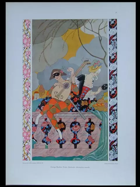 George Barber, Serenade -1925 - Art Deco Board