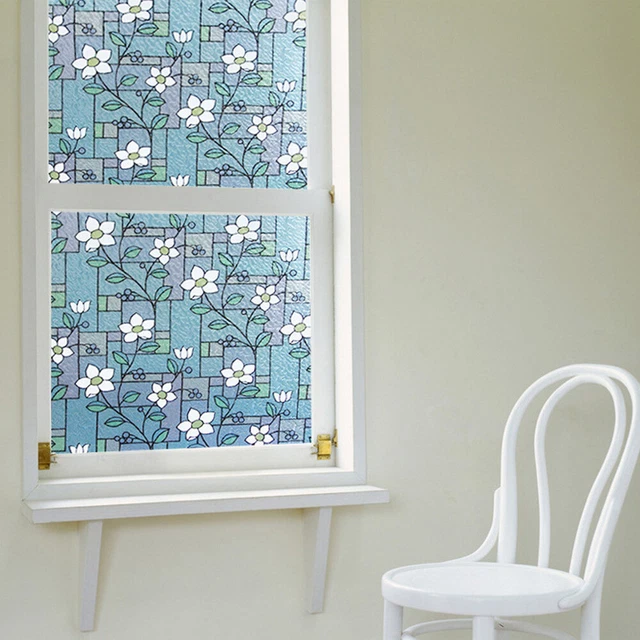?i?ek Pencere Etiketi Decorative Glass Film Wall Stickers Glass Stickers Opaque 5