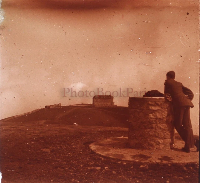 FRANCE Observatoire Homme c1920 Photo Stereo Glass Plate Vintage V21L12n