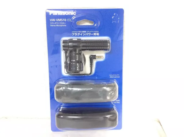 Panasonic stereo microphone Windjammer VW-VMS10-K from JAPAN