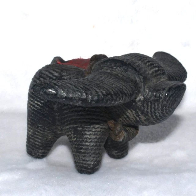 Rare Ancient South East Asian Animal Bull Figurine with Cylinder Bead Knot