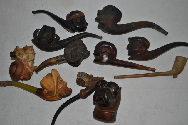 Lot De 3 Cuillères Anciennes En Bois Sculpté à La Main - Bulgarie, Années 1890-1930, Vintage