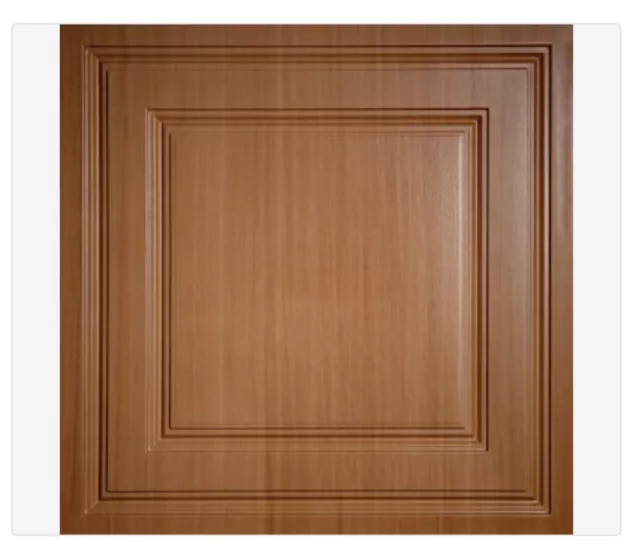 💥FREE SHIP💥80pcs(320SqFt)Ceilume Caramel Wood Drop Ceiling Tiles V1-STR-22CAR