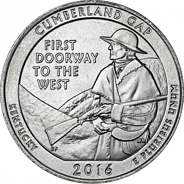 EE.UU. 1/4 Dólar 2016 (D) KM#636 (Monedas Parques Nacionales ) Usada Ref.AB-356