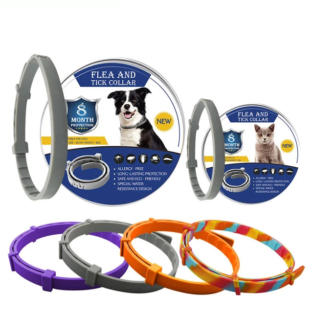 Accesorios para mascotas collar para perros collar para pulgas y garrapatas gatos repelente para insectos