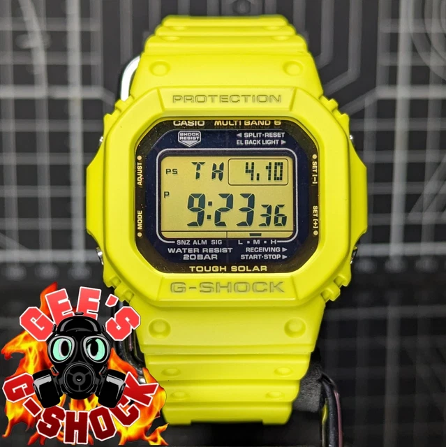 Bracelet Casio résine noire finition brillante pour GW-M5610BB GW-M56
