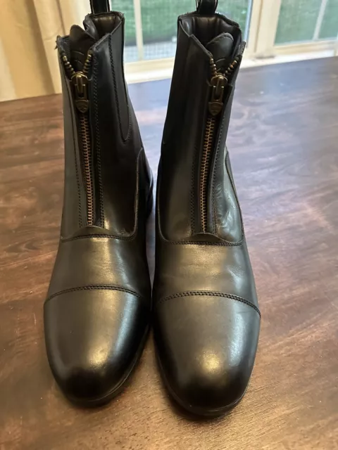 Ariat Men's Heritage IV Zip Paddock Boots - Black - Size 13 D EUC