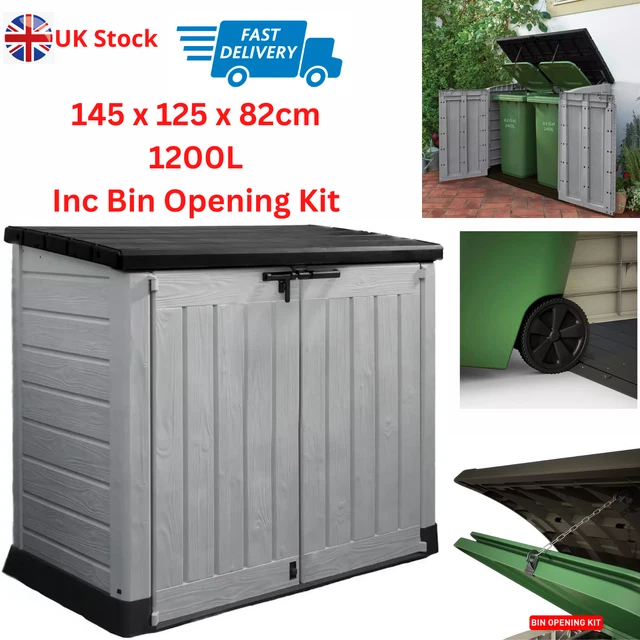 LARGE KETER STORE It Garden Lockable Storage Box XXL Shed Outside Bike