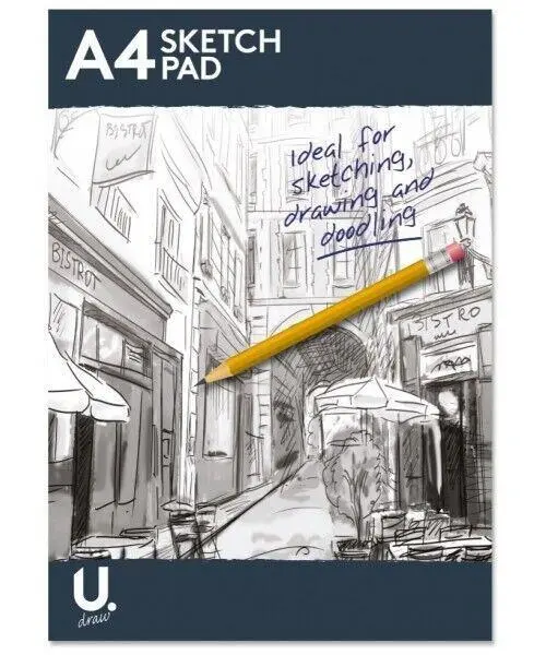 2 X Artist Sketch Book Drawing Pad Spiral Bound White Paper A4 Art Craft  Kids