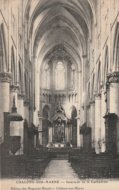 CPA 51 CHALONS on MARL Interior of the Cathedral
