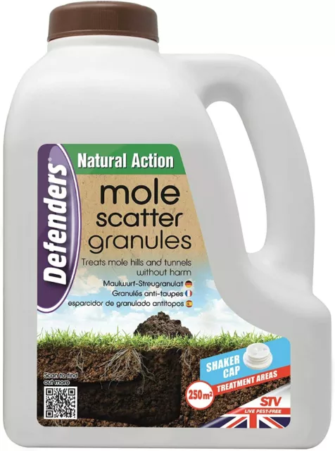 STV653 Mole Repellent Scatter Granule Humane Natural Mole Deterrent 450g - 2.5kg