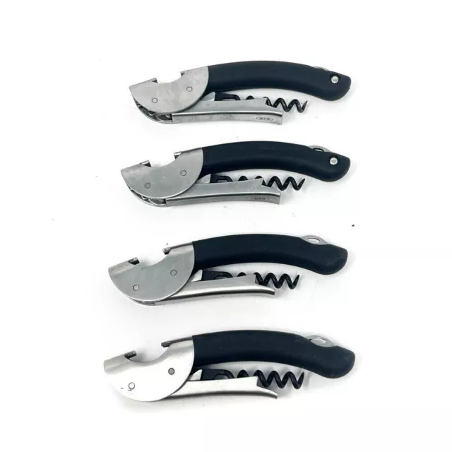 4 Pc OXO Waiter's Friend Multi Tool Folding Corkscrew Bottle Opener, Foil Cutter