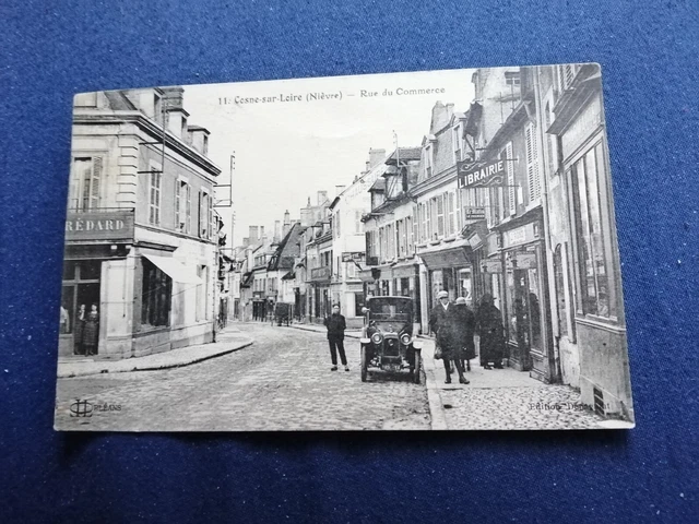 Superbe rare carte animée de 1932 de Cosne-sur-Loire Nièvre 58