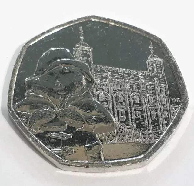 2019 PADDINGTON BEAR AT THE TOWER OF LONDON 50p COIN UNCIRCULATED