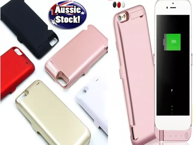 External Battery Case PowerBank Pack Charging Cover For iPhone6 6S 7 8 Plus AU