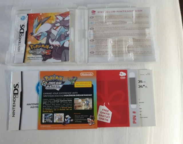 Pokémon Pokemon White Version 2 - Nintendo DS - Case and Manuals Only - No Game 3
