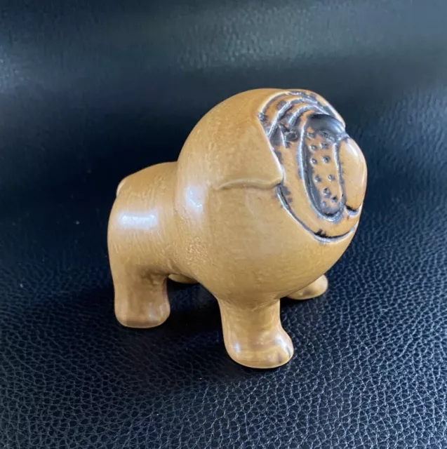 70 Jahre Lisa Larson Gustavsberg Schweden Keramik Figur Hund Englische Bulldogge