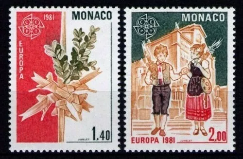 Monaco 1981 - Europa Cept - Folklore - Set of 2 - MNH