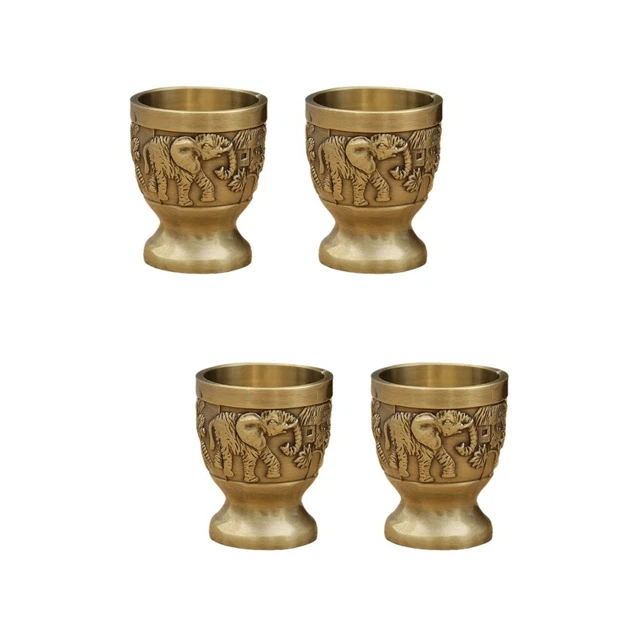 4 Pcs Calice De Vin Verre À Vintage Tasse Whisky Gobelet Boire Saint Graal