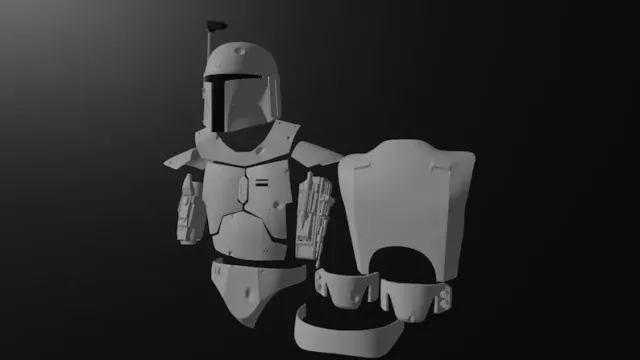 Boba fett ESB Armor  The Mandalorian 1:1 3D Print Cosplay Kit