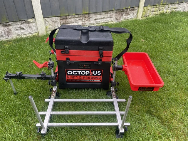 WATERCRAFT FISHING SEAT Box With Footplate Octoplus Legs And