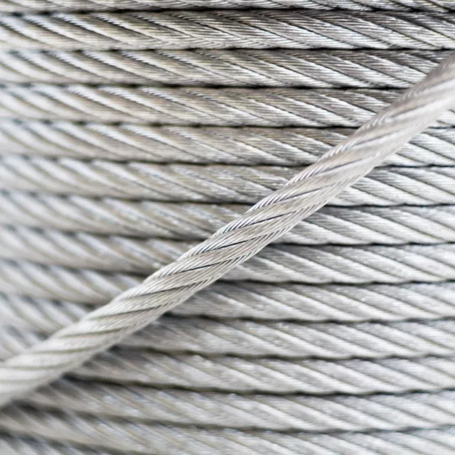 2,5mm CÂBLES D'ACIER INOXYDABLE filin corde toron AISI 316 V4A 1m - 100m