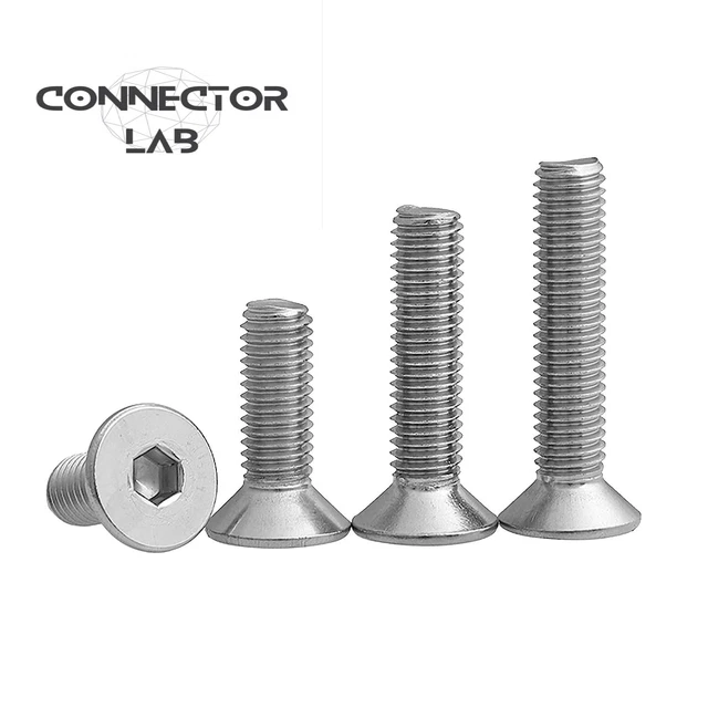 COUNTERSUNK BOLTS M2 M3 M4 Allen Key Screws 304 Stainless Steel A2 70 ...