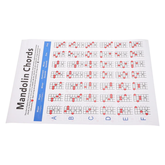 MANDOLIN DIAGRAM FRETBOARD Notes Musical Instrument Supplies £10.49 ...